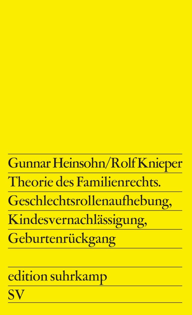 Theorie des Familienrechts Law