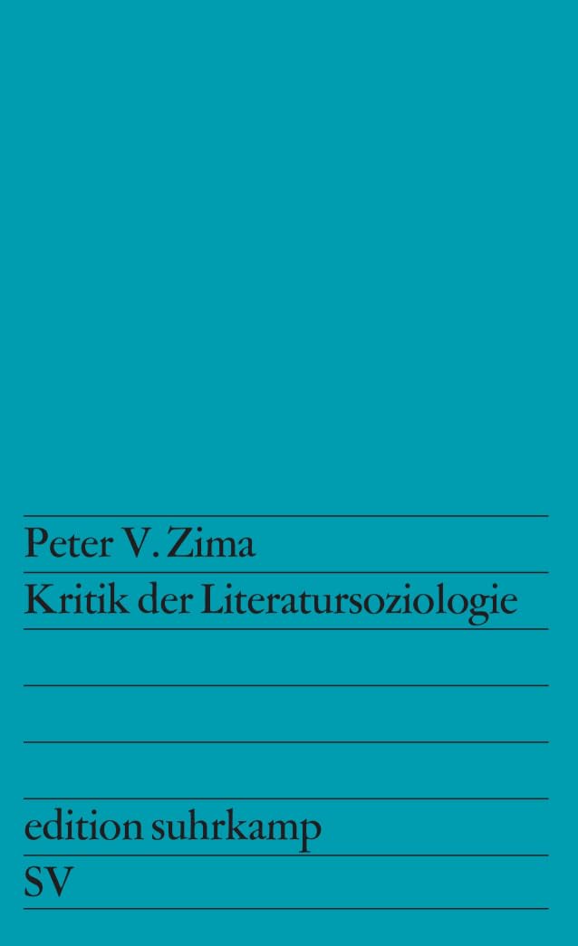 Kritik der Literatursoziologie Philosophy