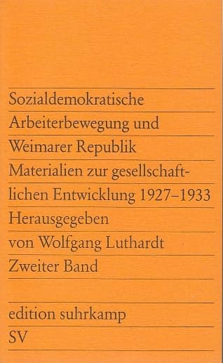Sozialdemokratische Arbeiterbewegung und Weimarer Republik Books