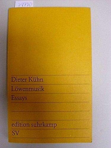 Löwenmusik. Essays (edition suhrkamp) Film, Art & Culture