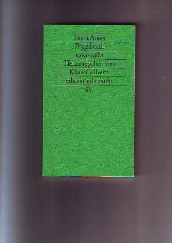 Poggibonsi 1979-1980 (Edition Suhrkamp) (German Edition) book