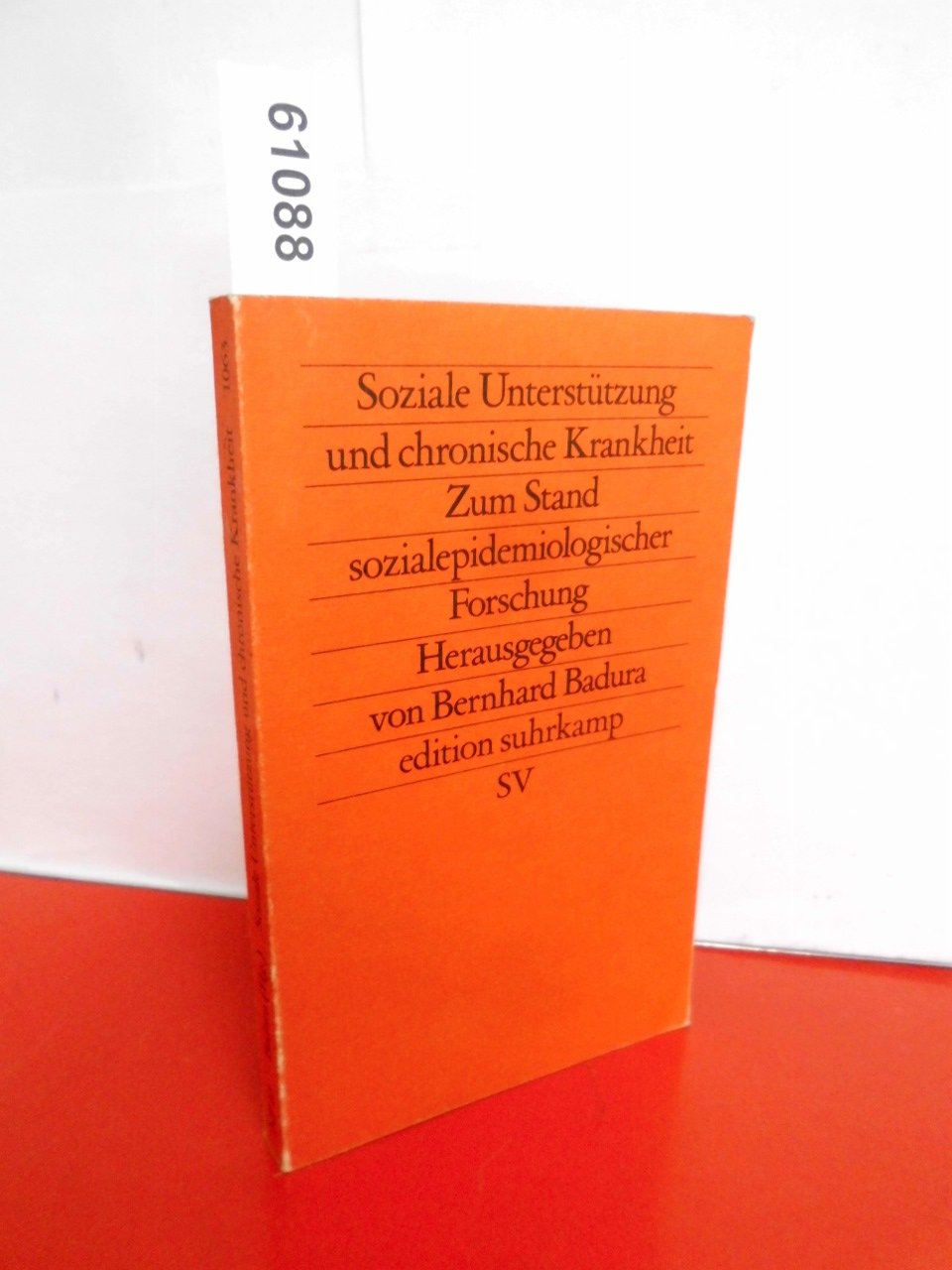 Soziale Unterstützung und chronische Krankheit: Zum Stand sozialepidemiologischer Forschung (edition suhrkamp) Social Sciences