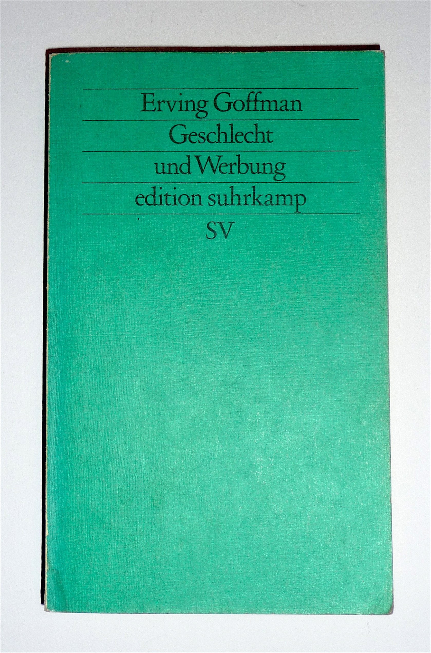 Product Image: Geschlecht und Werbung (edition suhrkamp)