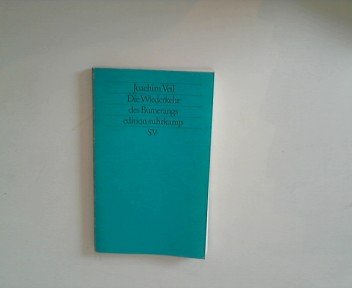 Die Wiederkehr des Bumerangs (edition suhrkamp) Books