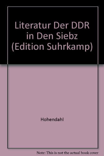 Literatur der DDR in den siebziger Jahren (edition suhrkamp) Contemporary literature