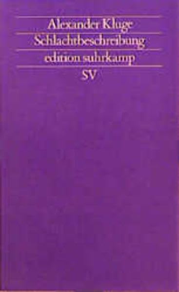Schlachtbeschreibung: Neue Geschichten. Hefte 20-27 "Vater Krieg" (edition suhrkamp) General education