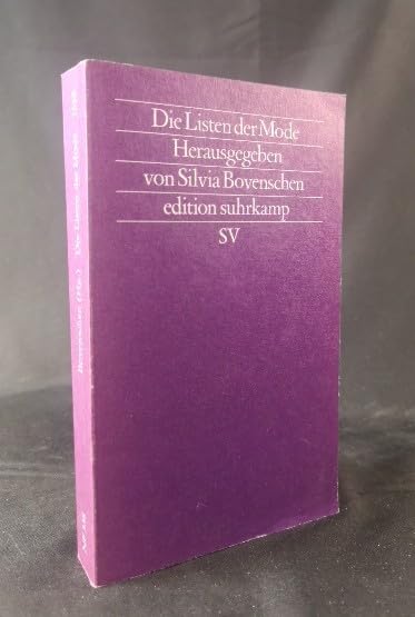 Die Listen der Mode (edition suhrkamp) Film, Art & Culture