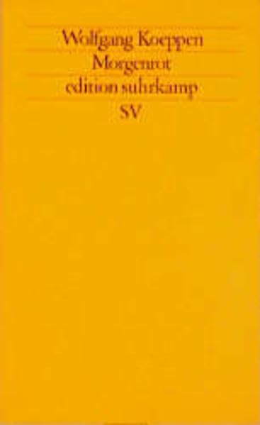 Morgenrot: Anfänge eines Romans (edition suhrkamp) Contemporary literature