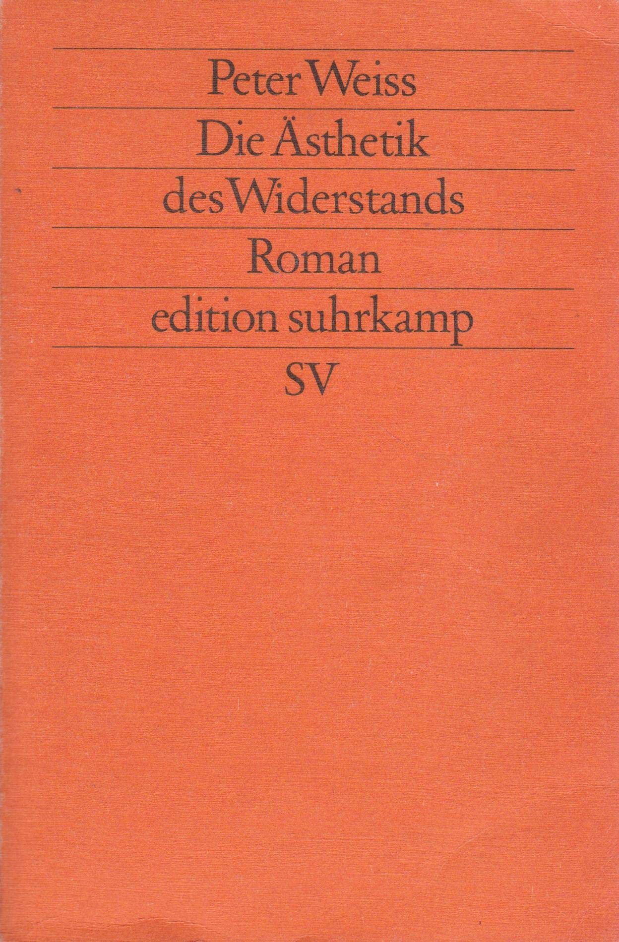 Die Ästhetik des Widerstands. Roman Contemporary literature