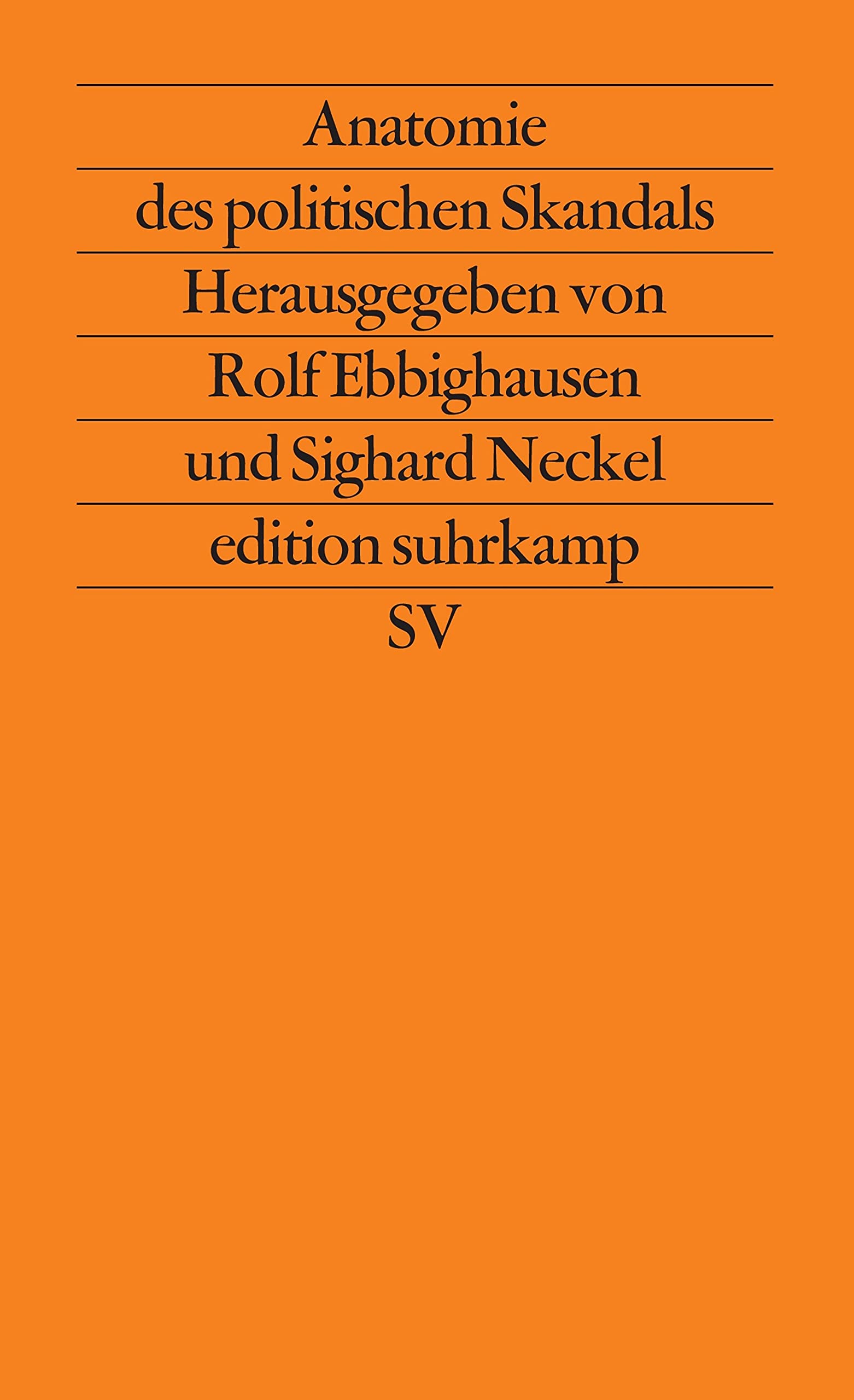Anatomie des politischen Skandals Medicine