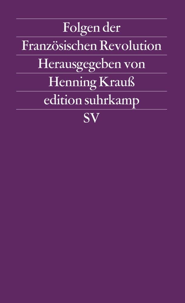 Folgen der Französischen Revolution Philosophy