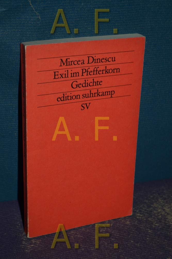 Exil im Pfefferkorn: Gedichte (edition suhrkamp) Poetry