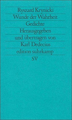 Wunde der Wahrheit: Gedichte (edition suhrkamp) Poetry