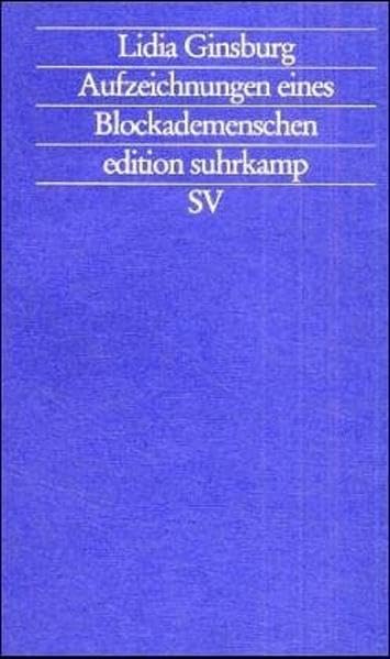 Aufzeichnungen eines Blockademenschen (edition suhrkamp) Contemporary literature