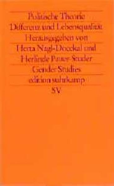 Politische Theorie: Differenz und Lebensqualität (edition suhrkamp) Professional & Reference Books