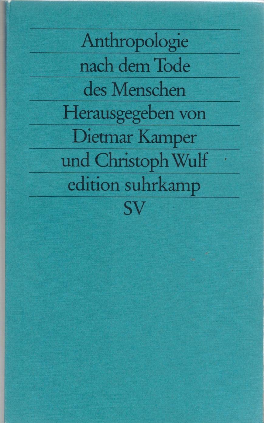 Anthropologie nach dem Tode des Menschen book