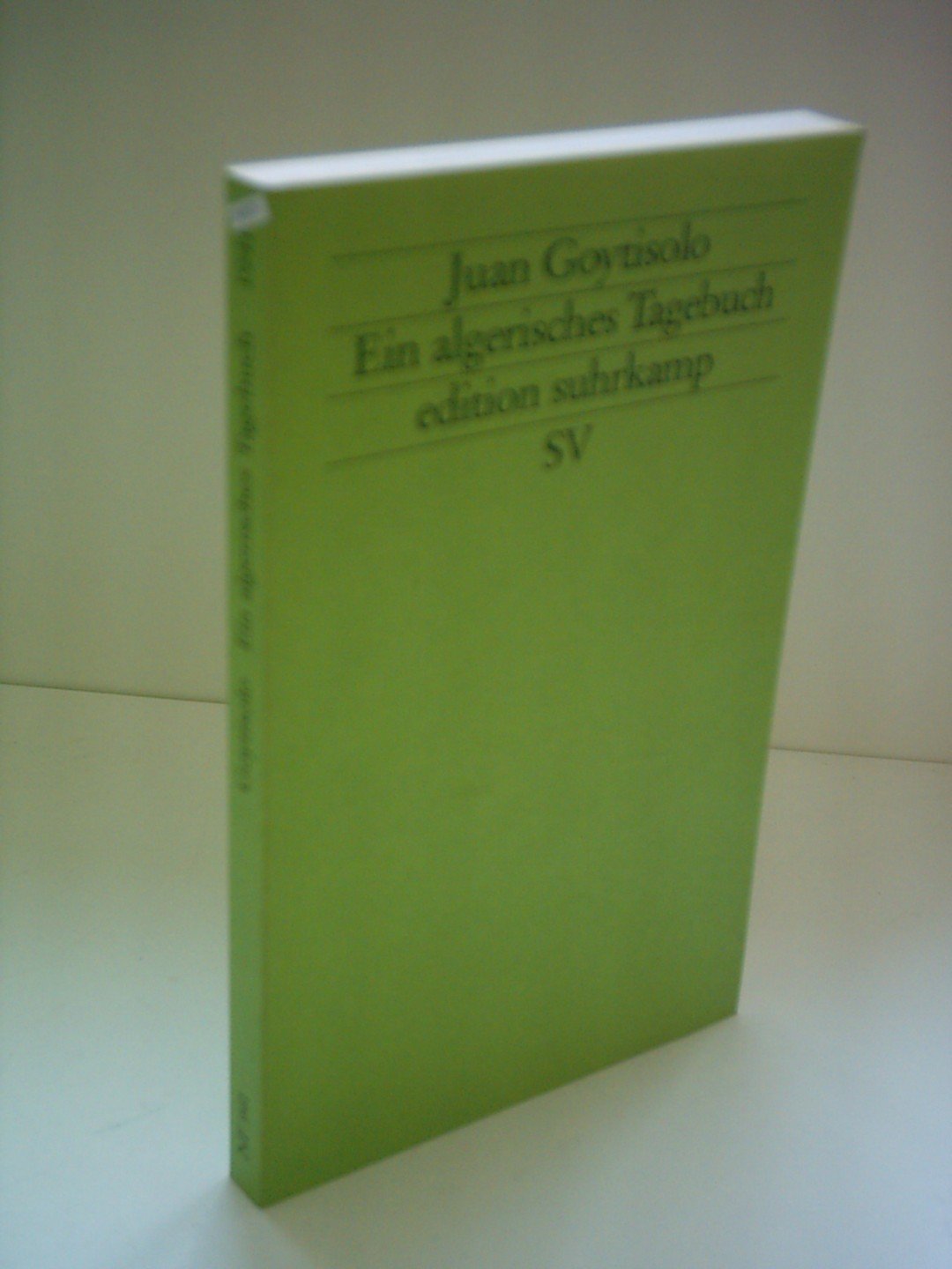 Ein algerisches Tagebuch (edition suhrkamp) Memories