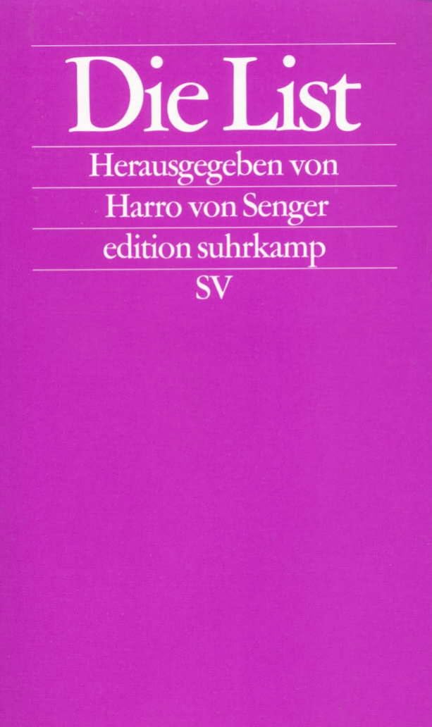 Product Image: Die List (edition suhrkamp)
