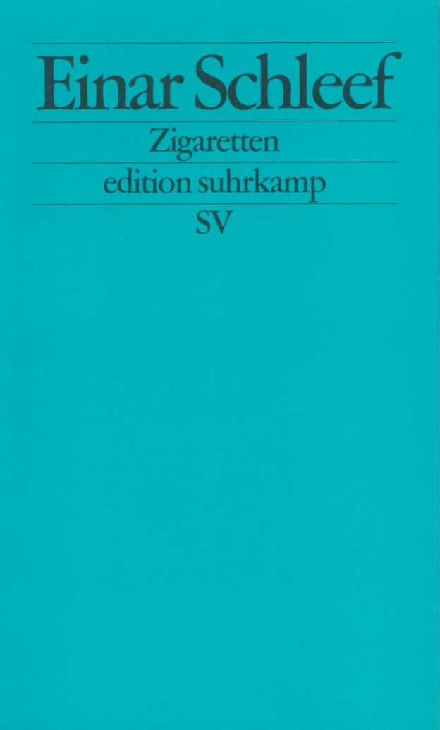Zigaretten (edition suhrkamp) Contemporary literature