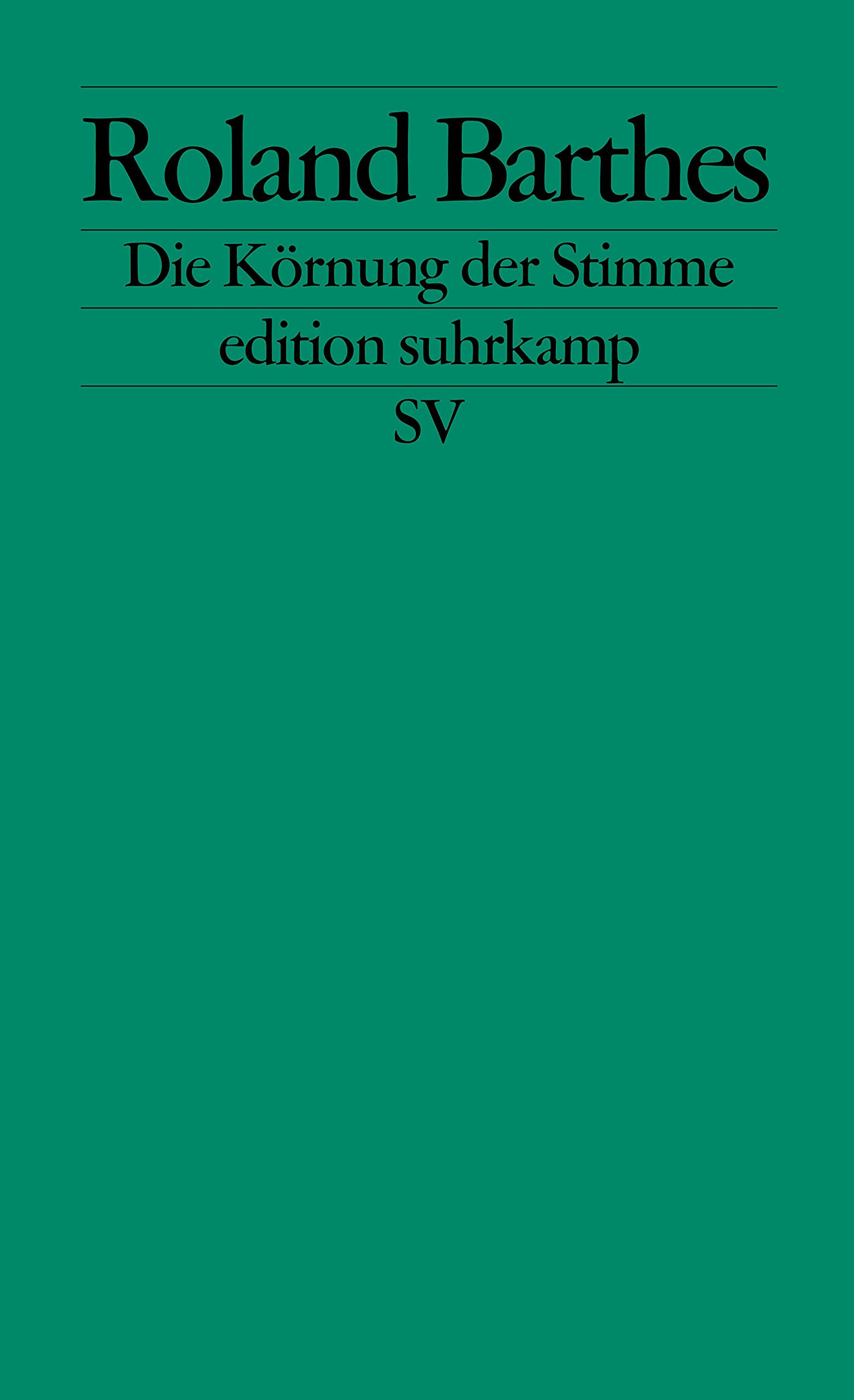 Die Körnung der Stimme Social Sciences Books