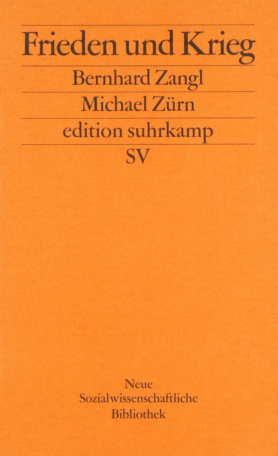Frieden und Krieg (edition suhrkamp) Professional & Reference Books
