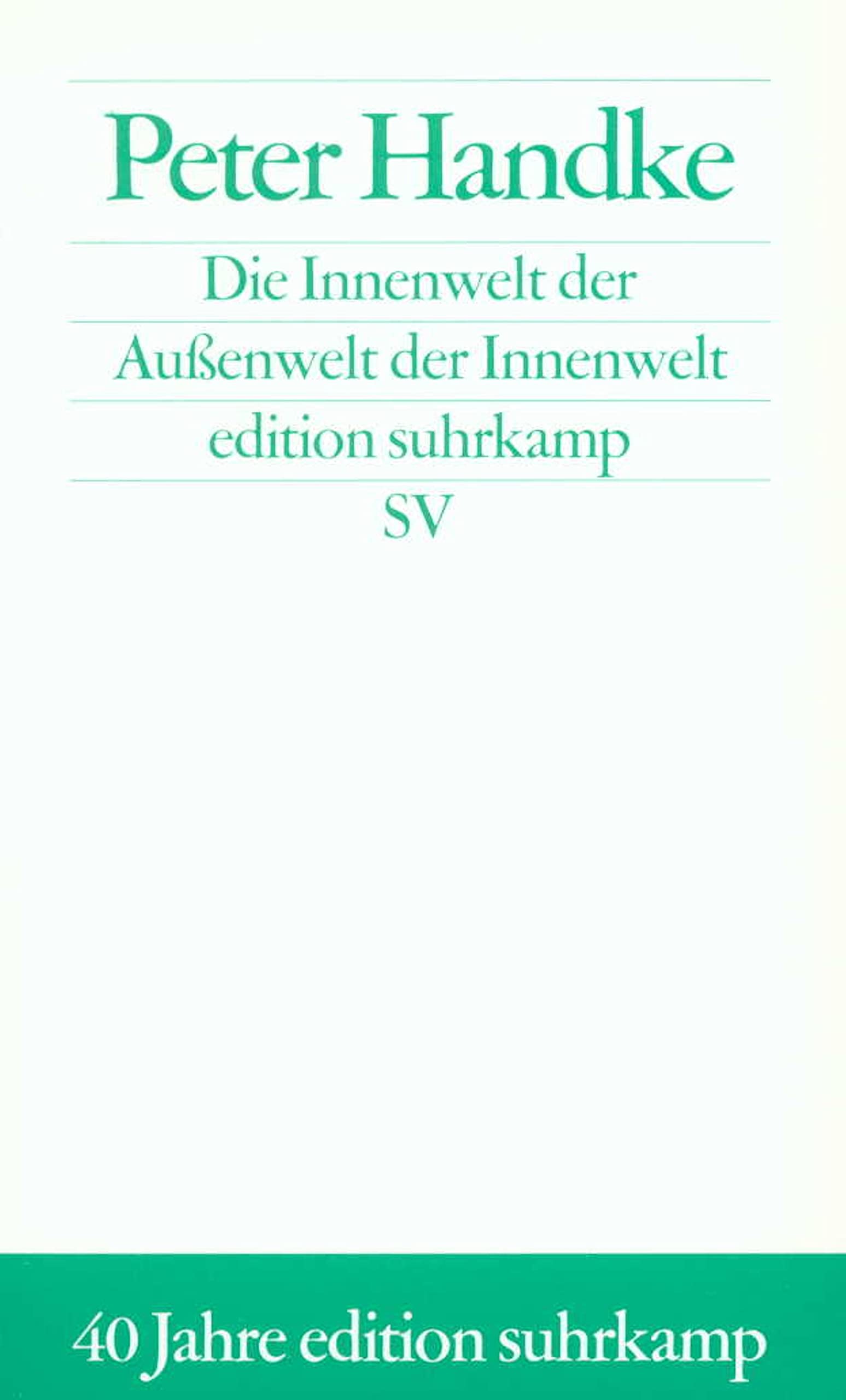 Die Innenwelt der Außenwelt der Innenwelt. Sonderausgabe book