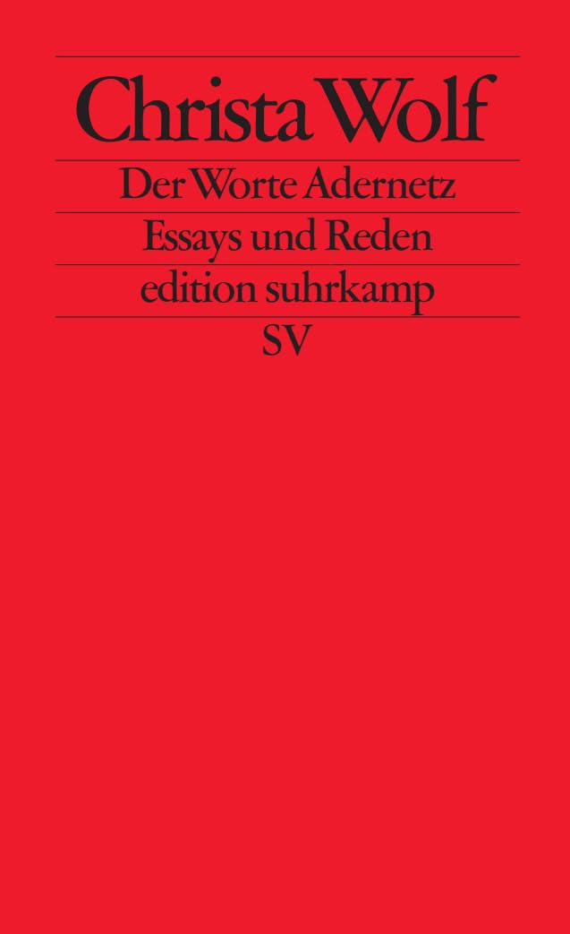 Der Worte Adernetz: Essays und Reden (edition suhrkamp) Poetry