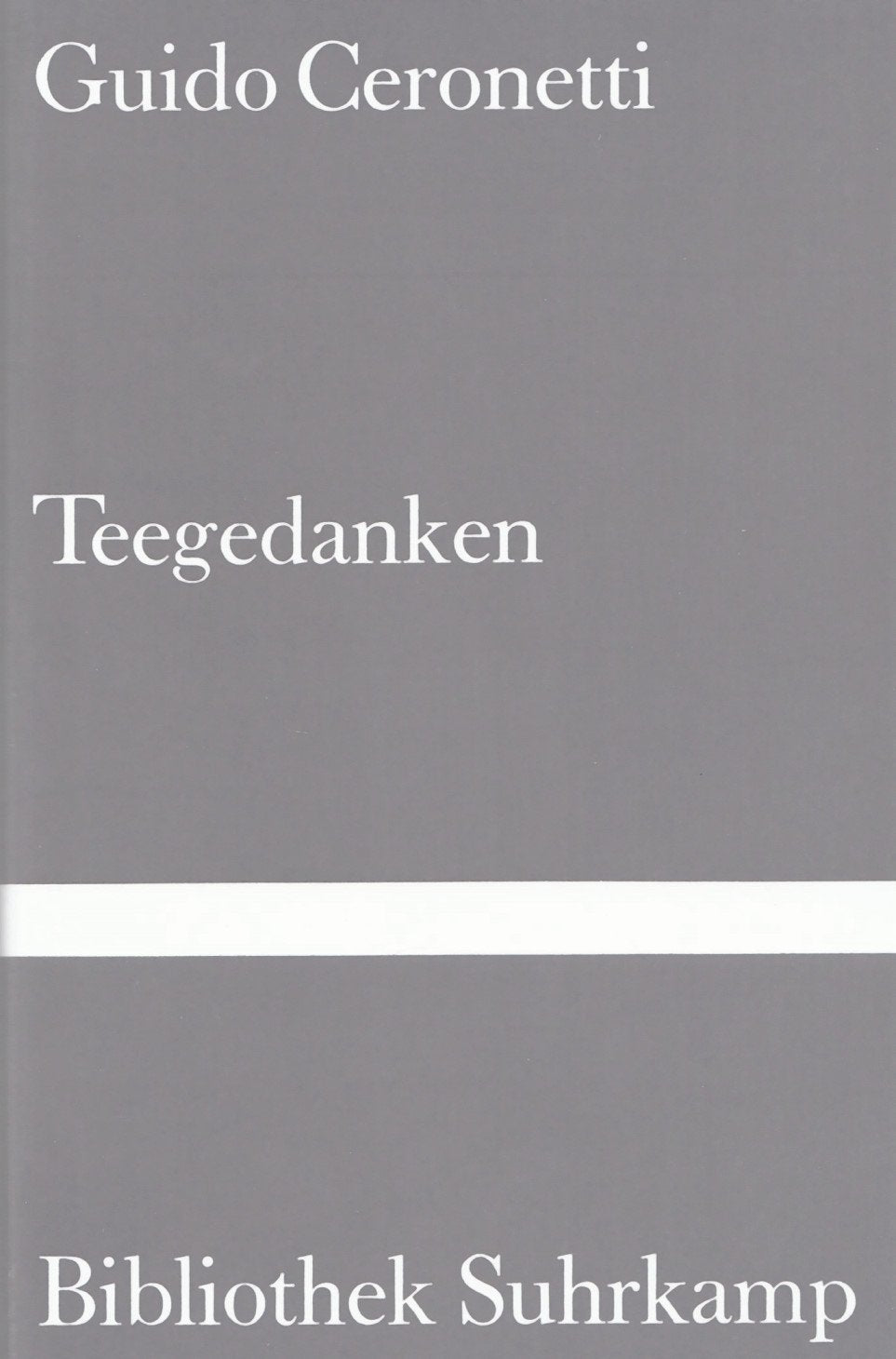 Teegedanken (Bibliothek Suhrkamp) Books