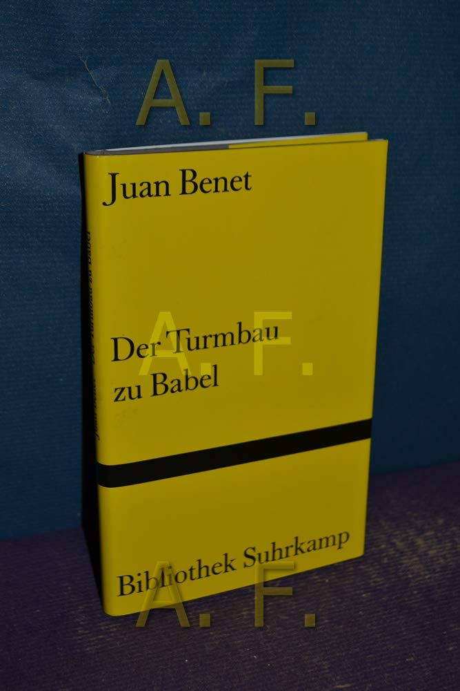 Der Turmbau zu Babel: Essay (Bibliothek Suhrkamp) Essays & Short Stories