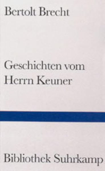 Geschichten vom Herrn Keuner (Bibliothek Suhrkamp) Contemporary literature