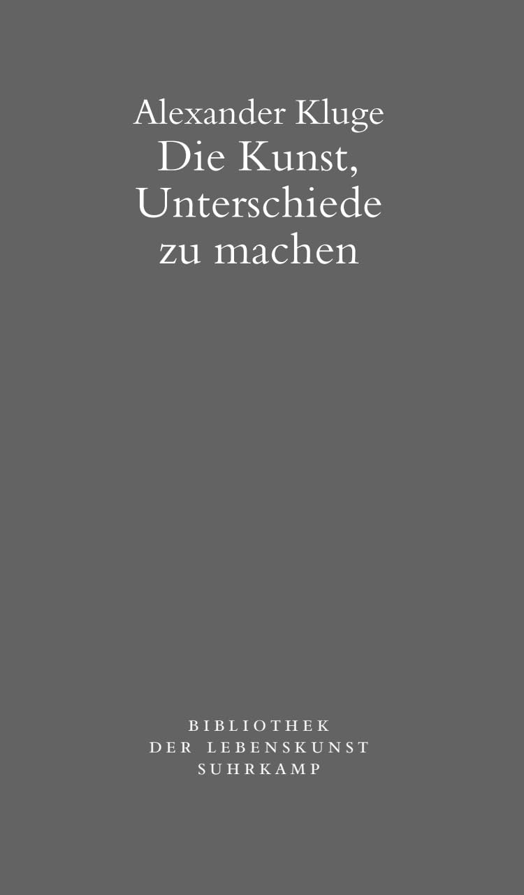 Die Kunst, Unterschiede zu machen Contemporary literature