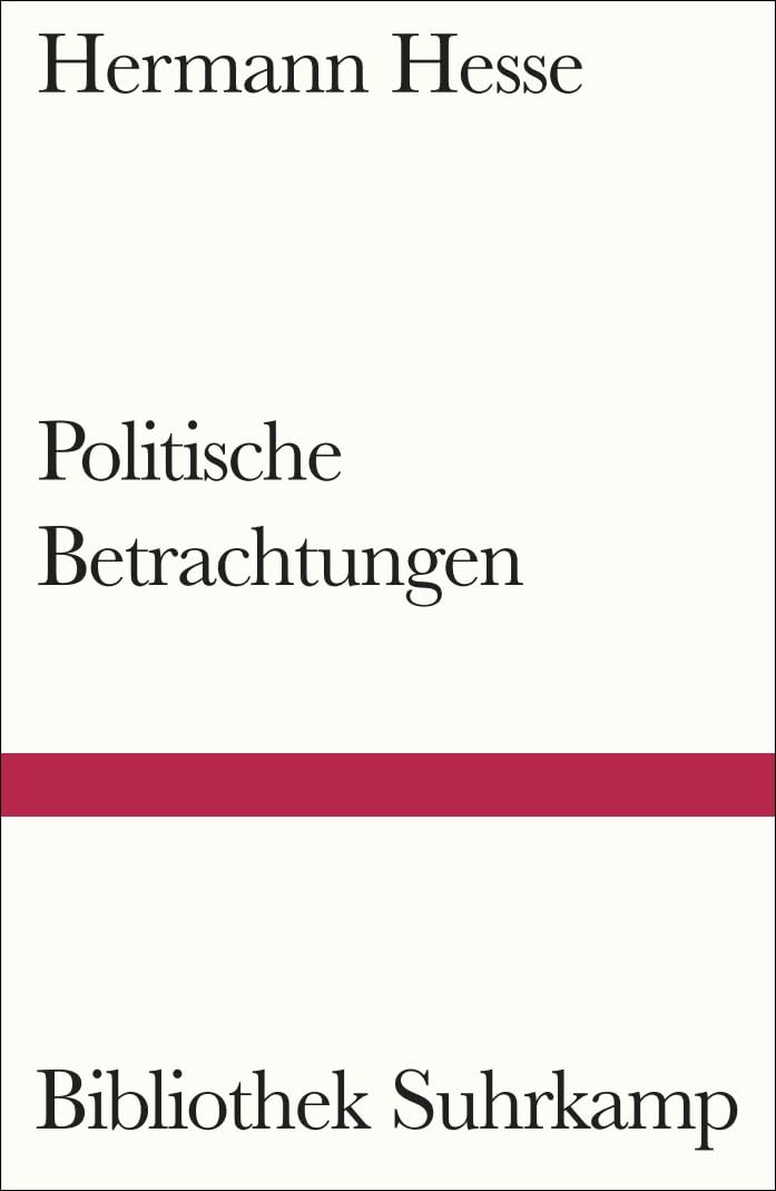 Politische Betrachtungen (Bibliothek Suhrkamp) Philosophy