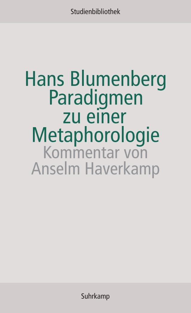 Paradigmen zu einer Metaphorologie Philosophy