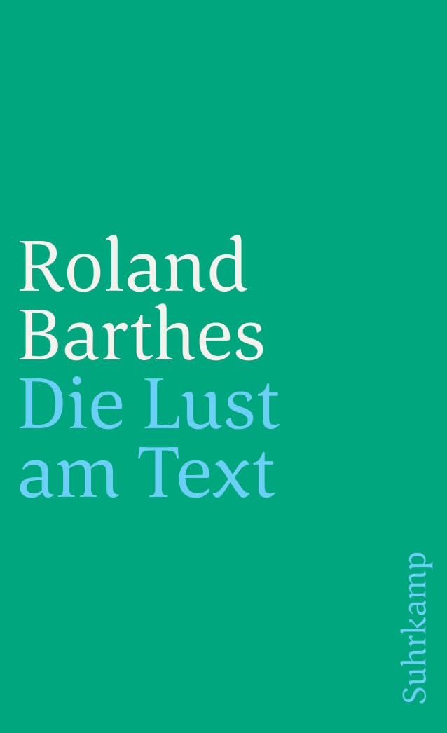Die Lust am Text Philosophy Books