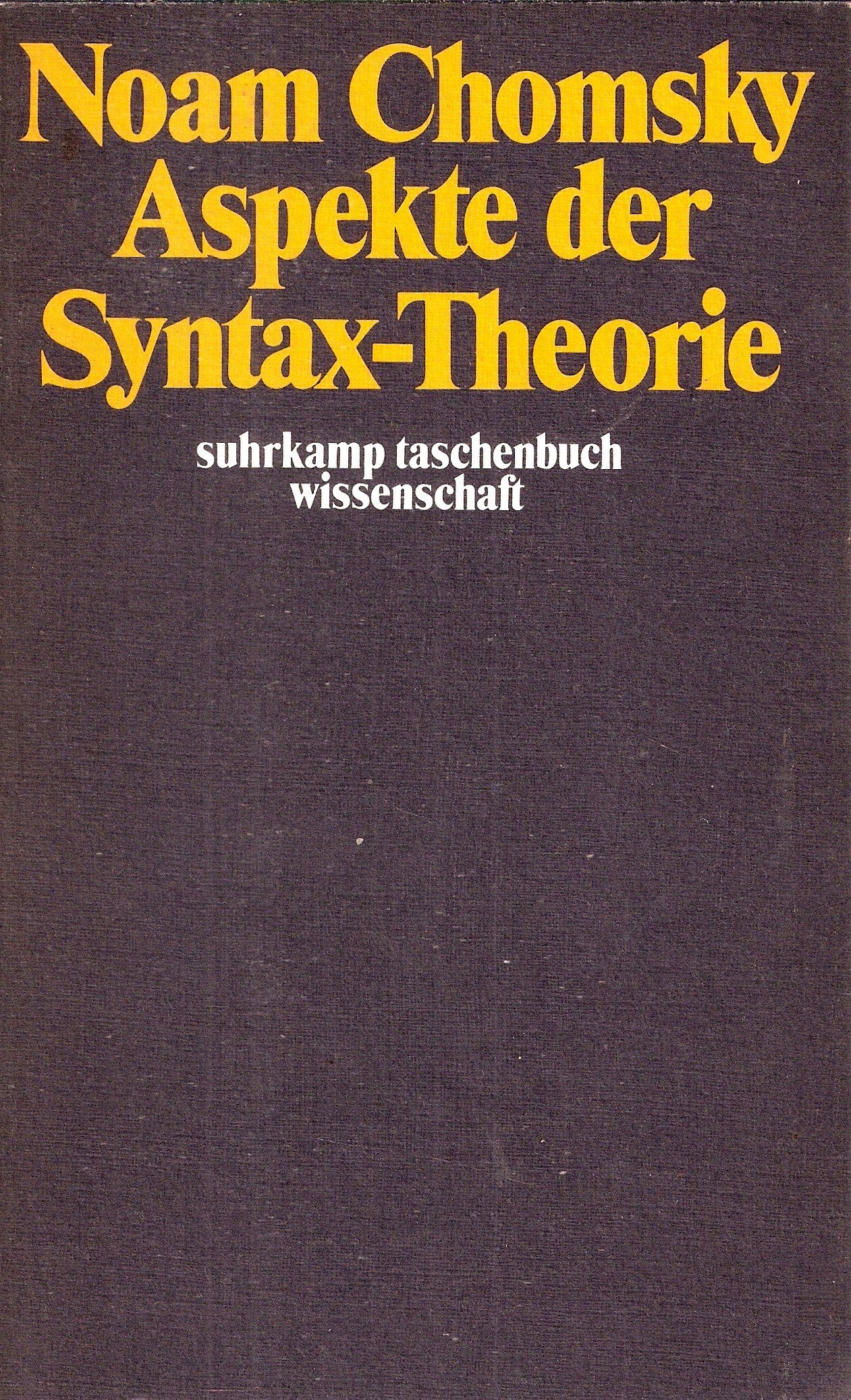 Suhrkamp Taschenbuch Wissenschaft 42: Aspekte der Syntax-Theorie Social Sciences