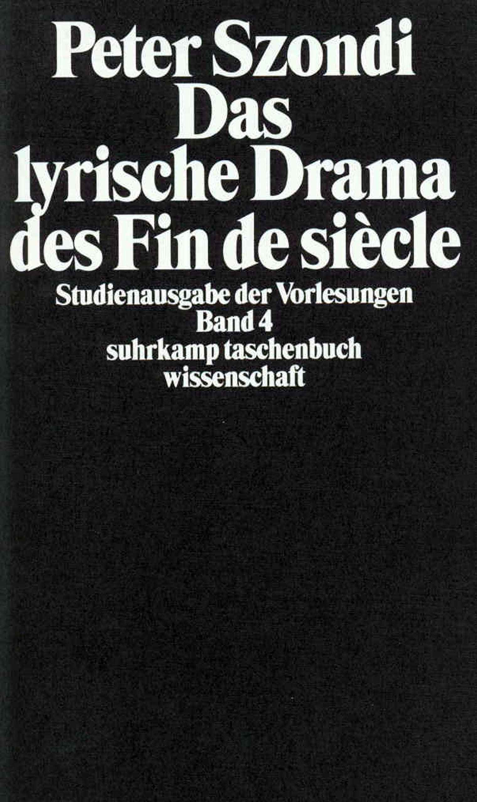 Studienausgabe der Vorlesungen in 5 Bänden Contemporary literature