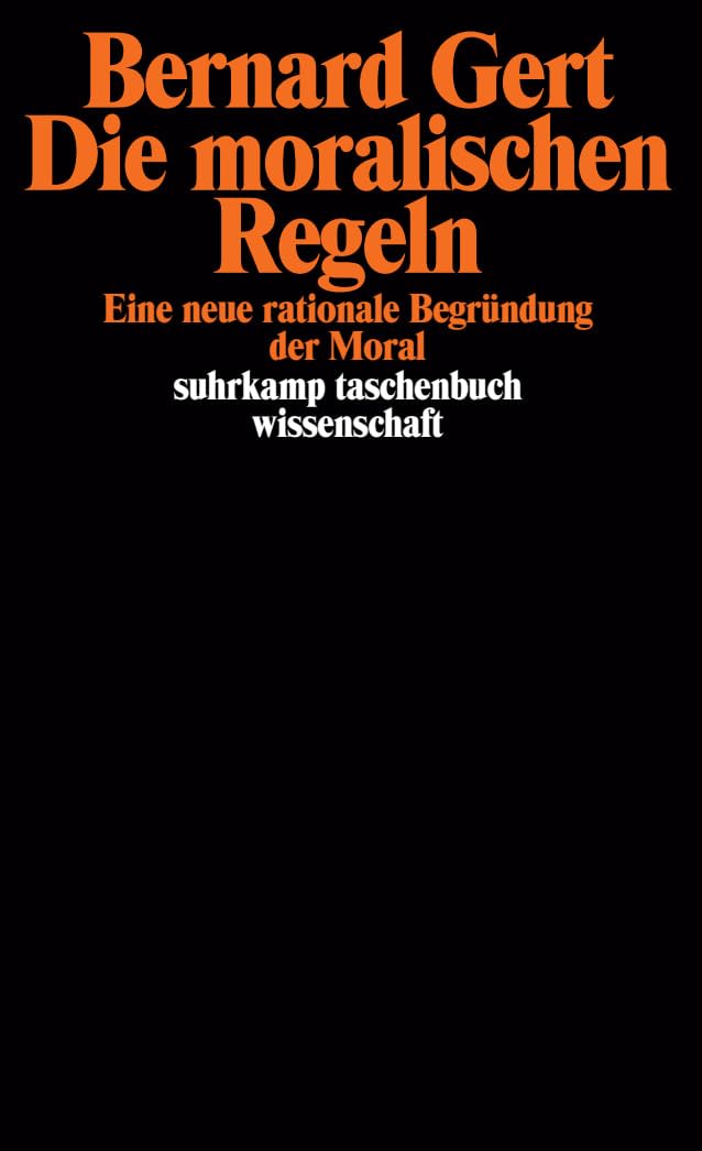 Die moralischen Regeln Philosophy Books