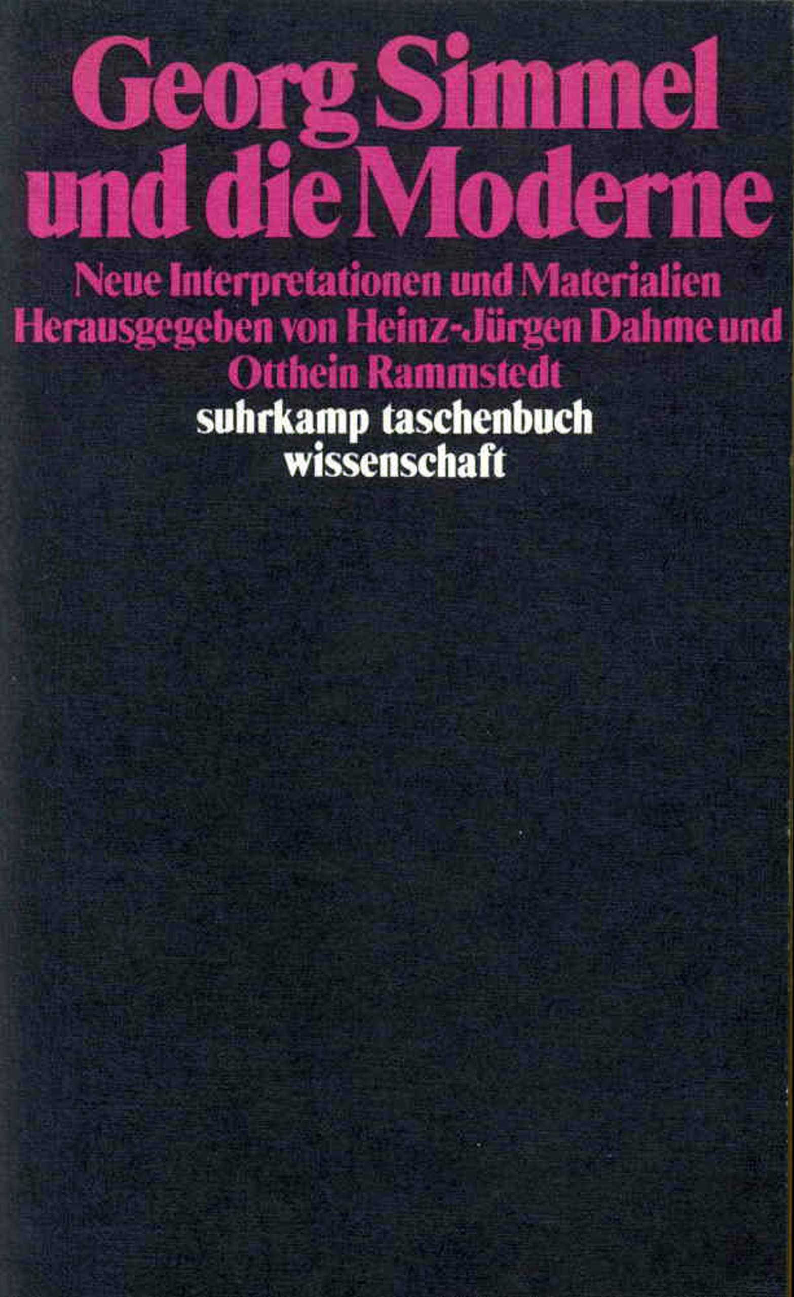 Georg Simmel und die Moderne Philosophy