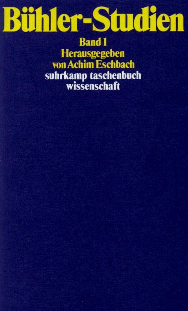 Bühler-Studien. Zwei Bände Social Sciences Books