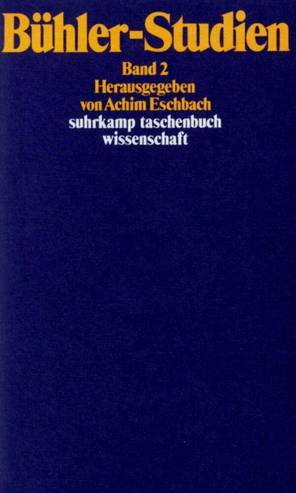 Bühler-Studien. Zwei Bände Social Sciences Books