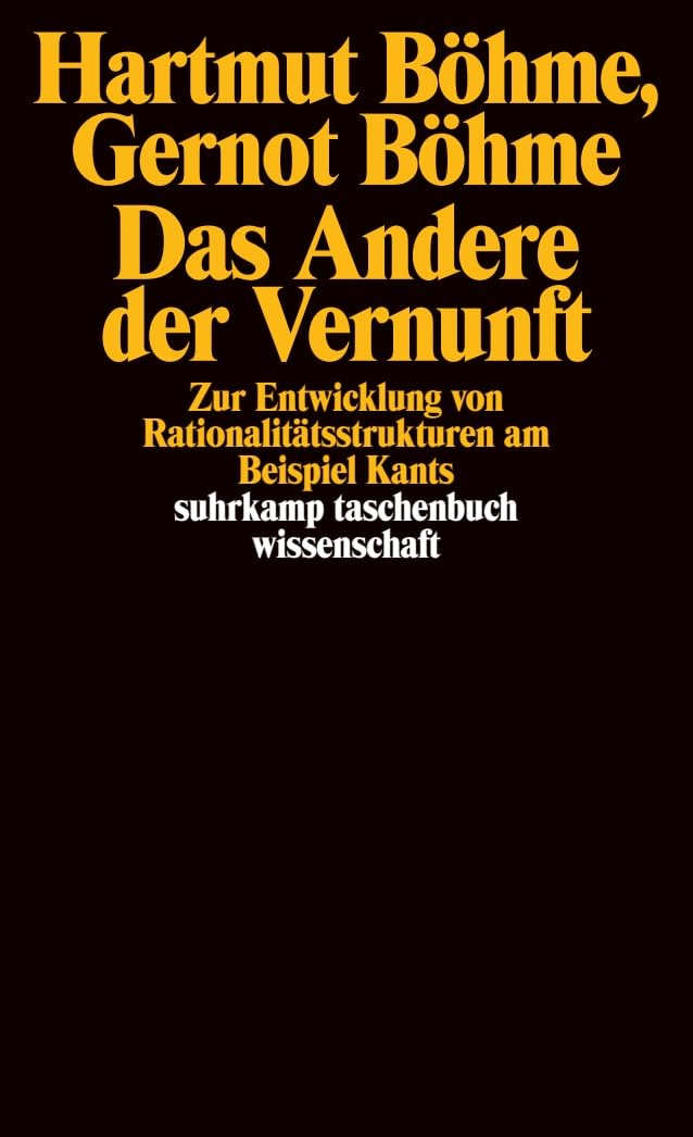 Das Andere der Vernunft Philosophy Books