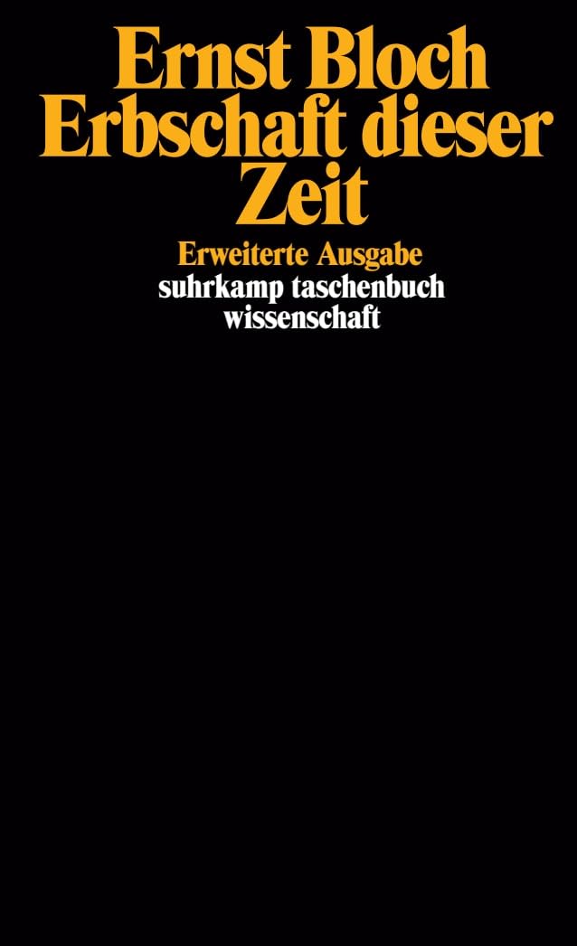 Erbschaft dieser Zeit Philosophy Books