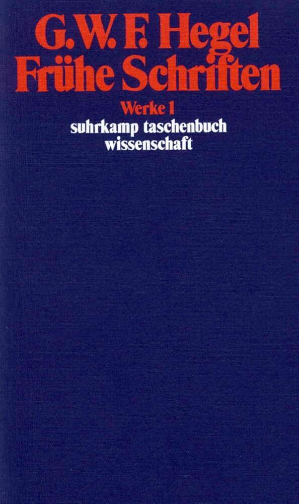Frühe Schriften Philosophy