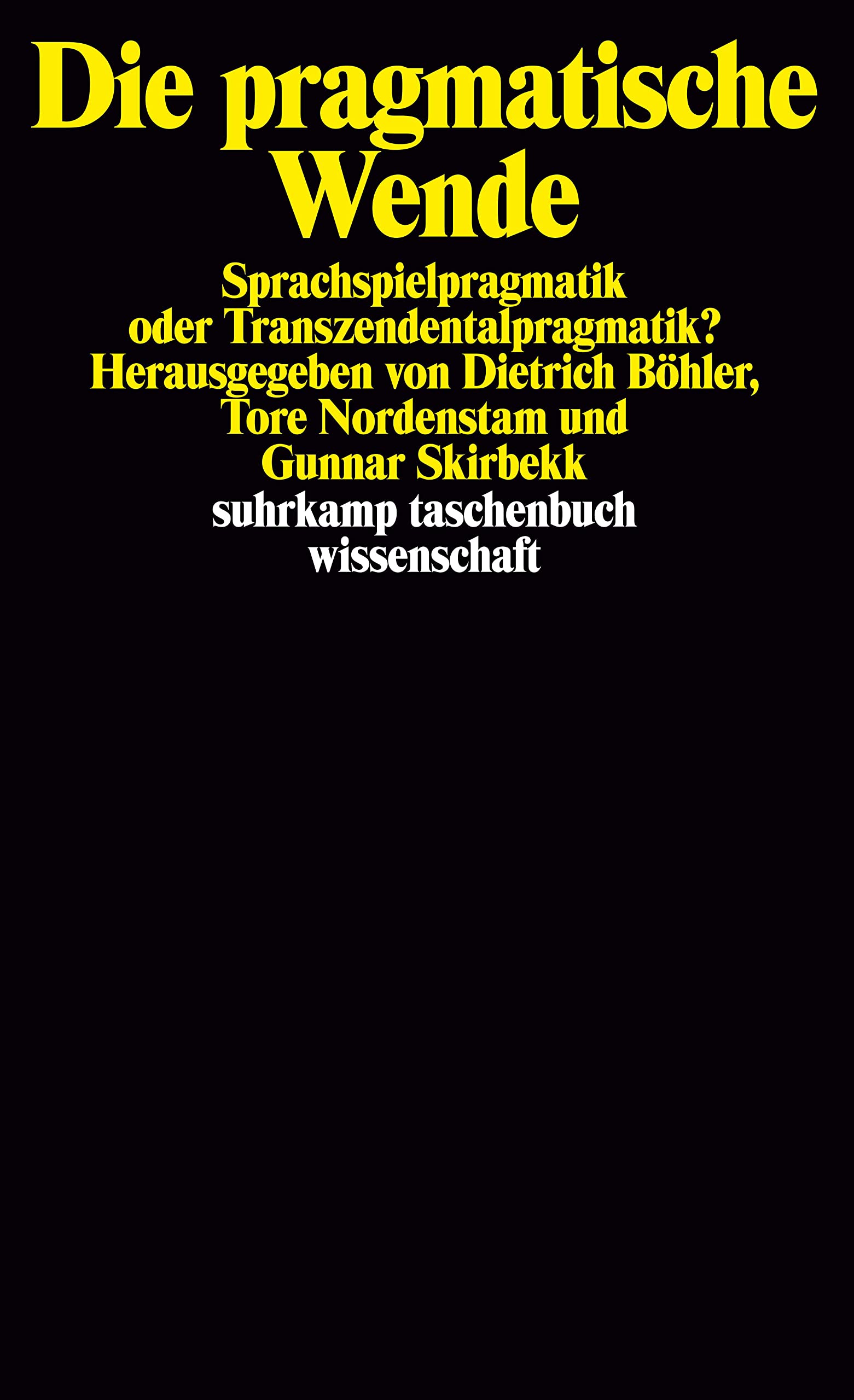 Die pragmatische Wende Philosophy Books