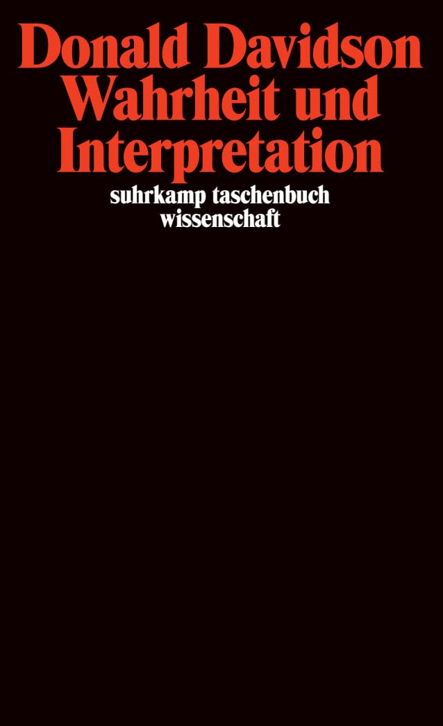 Wahrheit und Interpretation Philosophy Books