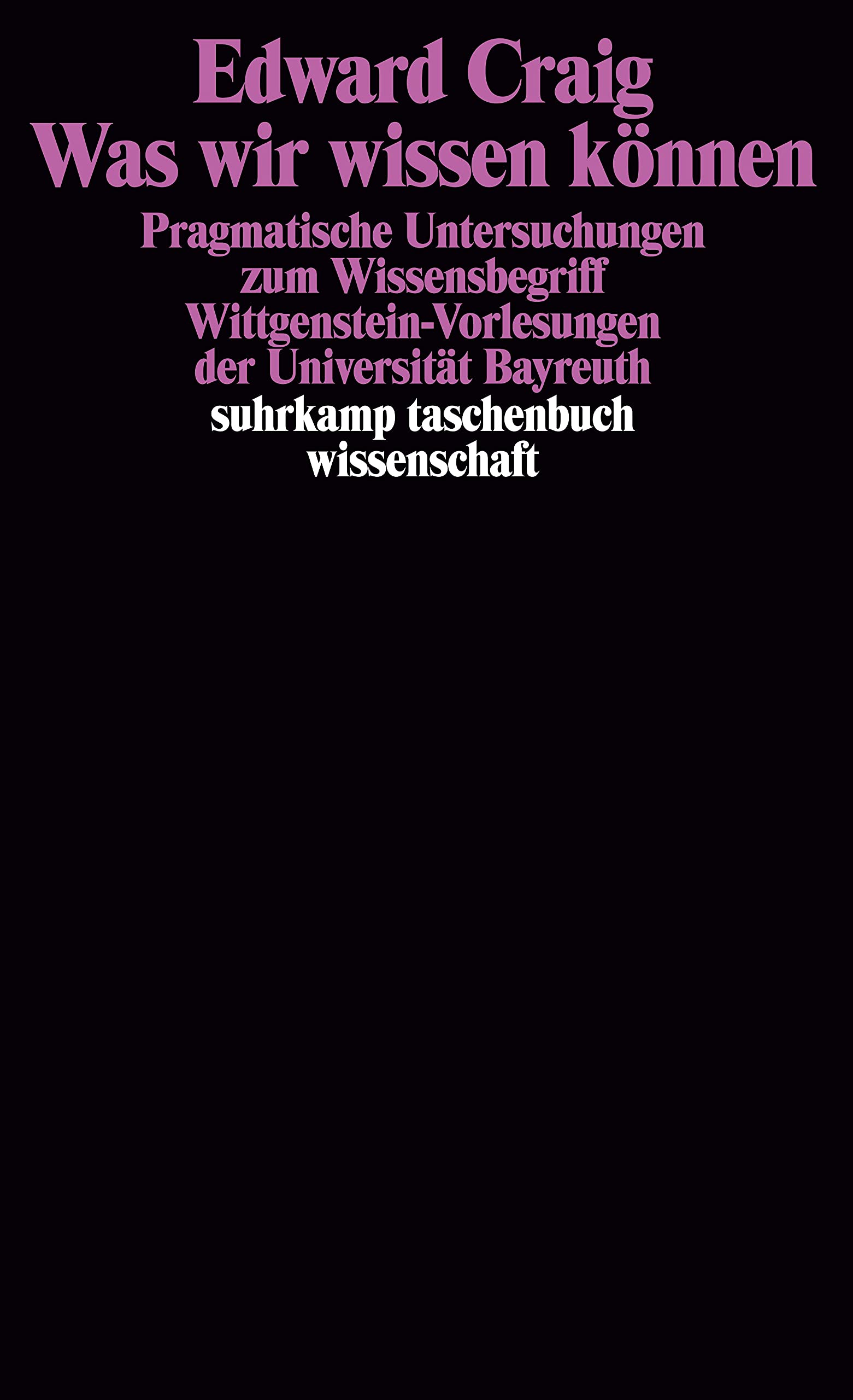 Was wir wissen können Philosophy