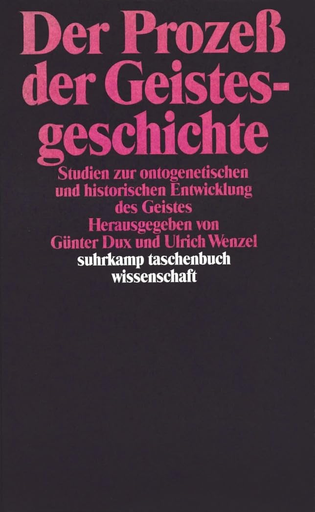 Der Prozeß der Geistesgeschichte Philosophy Books