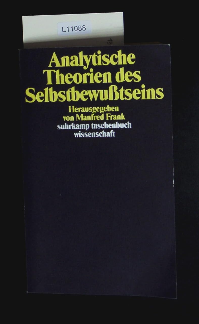 Analytische Theorien des Selbstbewusstseins (Suhrkamp Taschenbücher Wissenschaft) Psychology
