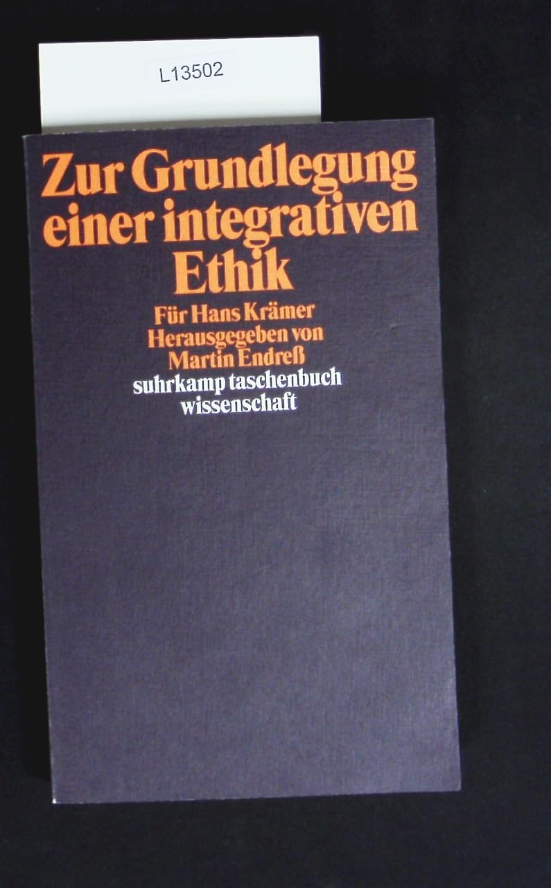 Zur Grundlegung einer integrativen Ethik: Für Hans Krämer (suhrkamp taschenbuch wissenschaft) Philosophy