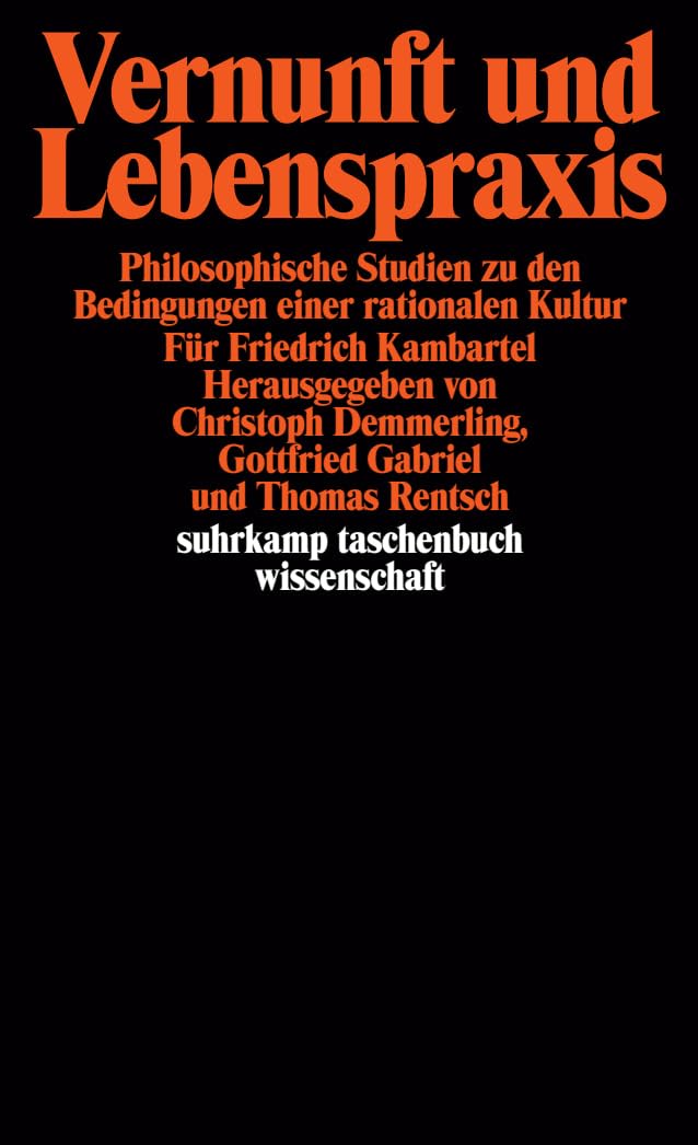 Vernunft und Lebenspraxis Philosophy Books